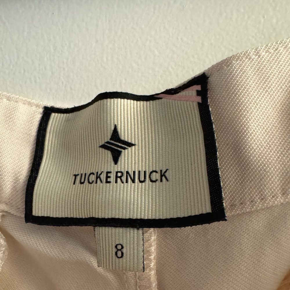 Tuckernuck Women's Pleated Shorts in Light Cream - Picture 3 of 3